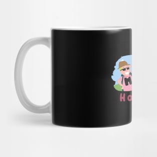 Holiday A Minimal Art Of Beach With An Old Man - Live Happy Mug